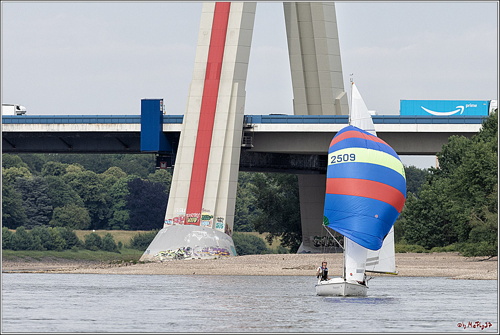 100 Jahre Rheinwoche 2022 - 2. Wettfahrt  Hitdorf - Duesseldorf, 03.06.2022,